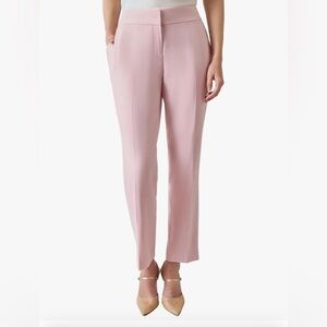 Kasper Women's Pink Tutu Slim Straight-Leg Trousers Pants Size 6 Wide Leg